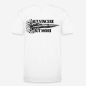 Preview: AUT VINCERE AUT MORI Regular T-Shirt in weiß mit Rückendruck